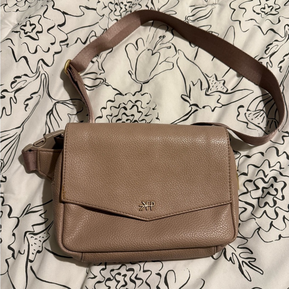 Freshly Picked Tan Leather Crossbody Bag